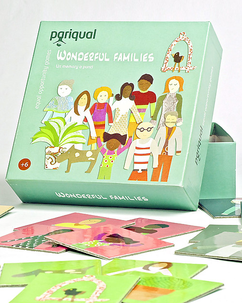 Pariqual Wonderful Families, Gioco Memory - Nove famiglie tutte da scoprire! Giochi per Inventare Storie