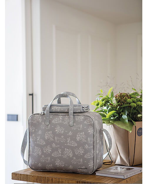 Pasito a Pasito Borsa Cambio - Toile De Jouy - Forest - 40x30 Borse Cambio