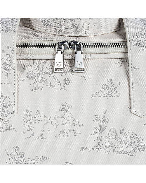 Pasito a Pasito Borsa Ospedale Parto - Toile De Jouy - Crema - 44x36 Borse da Viaggio