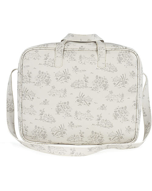 Pasito a Pasito Borsa Ospedale Parto - Toile De Jouy - Crema - 44x36 Borse da Viaggio