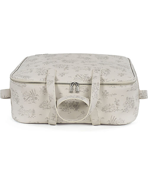 Pasito a Pasito Borsa Ospedale Parto - Toile De Jouy - Crema - 44x36 Borse da Viaggio