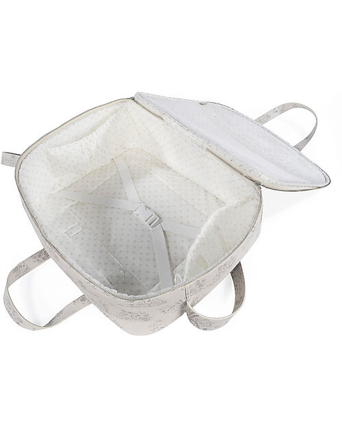 Pasito a Pasito Borsa Ospedale Parto - Toile De Jouy - Crema - 44x36 Borse da Viaggio