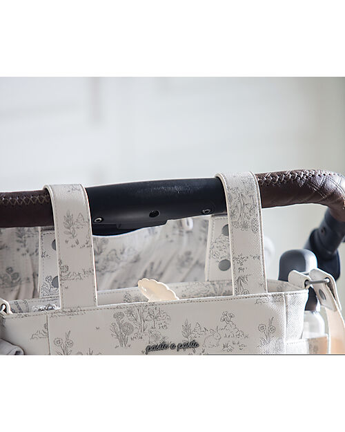 Pasito a Pasito Borsa Passeggino - Toile De Jouy - Crema - 30x35 cm  Borse e Organizer