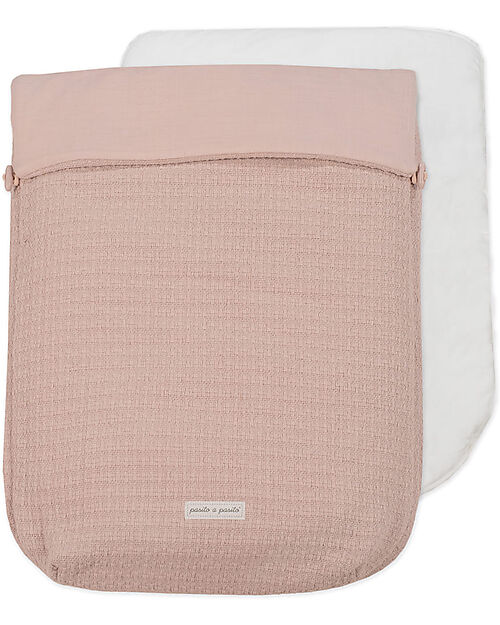 Pasito a Pasito Sacco Nanna Estivo 3 in 1 - Icon - Rosa - 100% Cotone Sacchi Passeggino