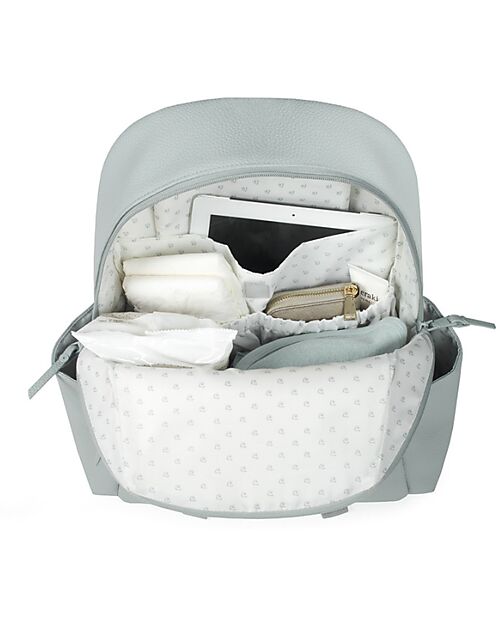 Pasito a Pasito Zaino Passeggino con Fasciatoio Yummi - Verde - Ecopelle
 Zaini Fasciatoio