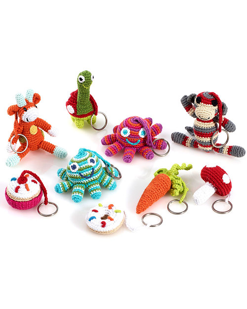 Pebble 10 Bomboniere per Battesimo - Portachiavi da Scegliere - Sconto 10%! - Bellissimi e FairTrade Pupazzi