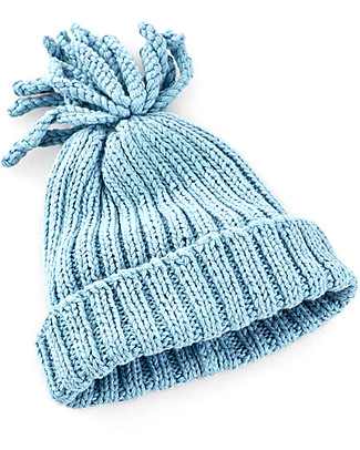 Pebble Cappellino Baby a Costine, Azzurro - 100% cotone bio, fairtrade Cappelli