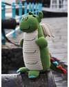 Pebble C'era una Volta - Drago Verde - Fair Trade - Altezza 35 cm Peluche