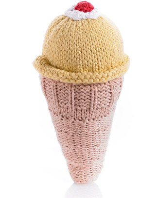 Pebble Cono Gelato Sonaglio - Crema (Altezza 12 cm) Sonagli