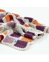 Pebble Copertina Uncinetto a Quadri Violetto - Cotone Bio - 85 x 95 cm Swaddle di Mussola