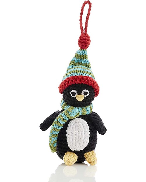 Pebble Decorazione Natalizia - Pinguino - Fair Trade (altezza 12 cm circa) Decorazioni Natalizie