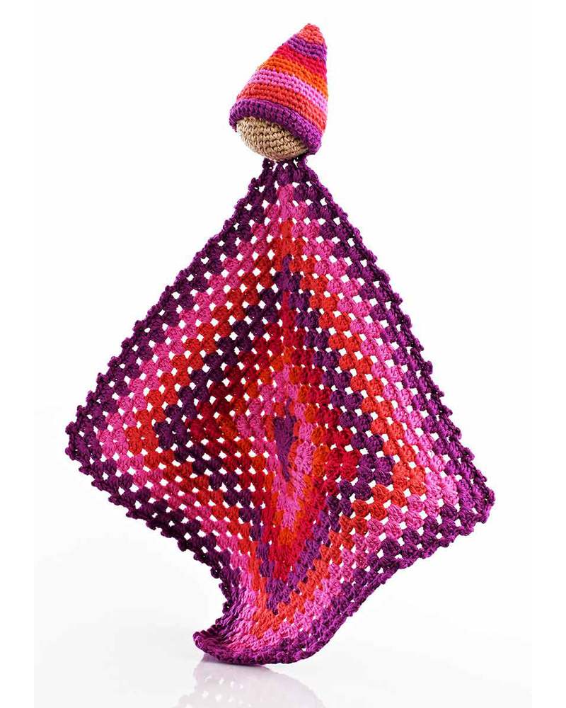 Pebble Doudou Folletto - Fucsia - Fair Trade unisex (bambini)