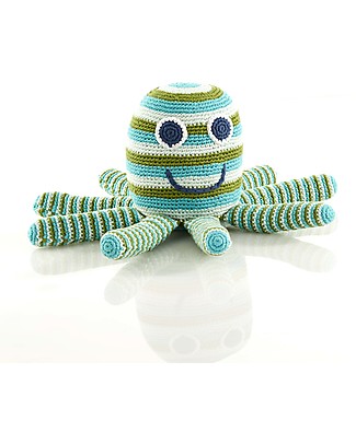 Pebble Grandi Amici - Piovra Gigante - Verde - 28x16x14 cm Pupazzi Crochet
