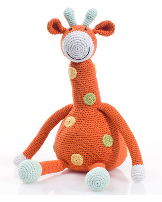 Pebble Pupazzo "Grandi Amici"- Giraffa Grande (Altezza 32 cm) Pupazzi Crochet