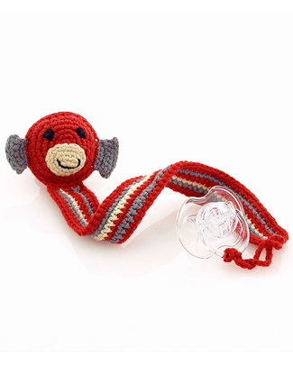 Pebble Reggi Ciuccio - Scimmietta - 100% Cotone Ciucci