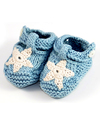 Pebble Scarpine Neonato Blu - Cotone Bio Pantofole