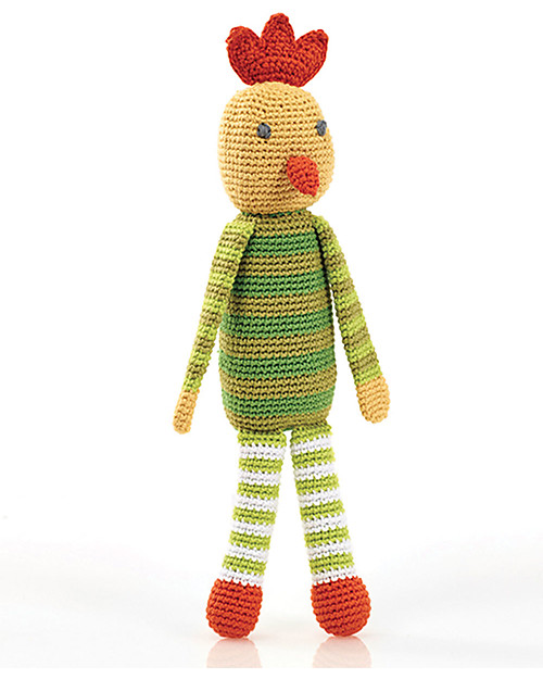 Pebble Sonaglio Gallina - 30 cm - Fair Trade Pupazzi