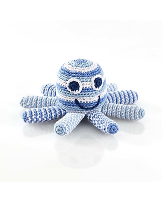 Pebble Sonaglio - Piovra Blu Chiaro - Fair Trade Sonagli