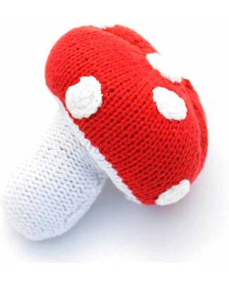 Pebble Sonaglio Verdura - Funghetto Rosso - Fair Trade Sonagli