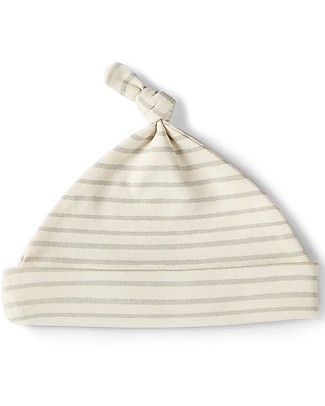 Pehr Cappellino con Strisce - Grigio - 100% Morbidissimo Cotone Biologico GOTS Cappelli_