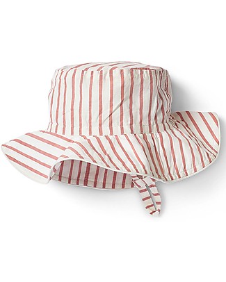 Pehr Cappellino da Pescatore con Strisce - Rosa - 100% Cotone Biologico GOTS Cappelli Estivi