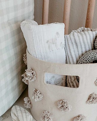 Pehr Copertina in Mussola 100% Cotone Bio GOTS - Agnellini - 120x120cm Swaddle di Mussola