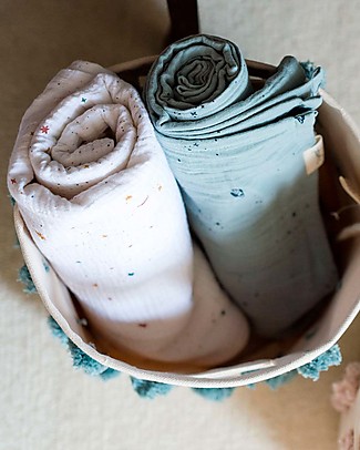 Pehr Copertina in Mussola 100% Cotone Bio GOTS - Cielo Stellato - 120x120cm Swaddle di Mussola