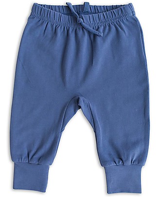Pehr Pantaloncino Lungo - Blu - Cotone Biologico GOTS - Perfetta Comodità! Pantaloni Lunghi