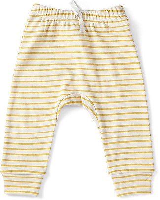 Pantaloni righe baby con toppe cot.bio - AlgoNatural