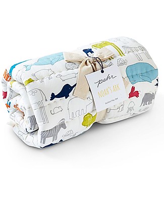 Pehr Tappetino Gioco - Arca di Noé - 100% Cotone Trapuntato - Diametro 100cm Tappeti Gioco