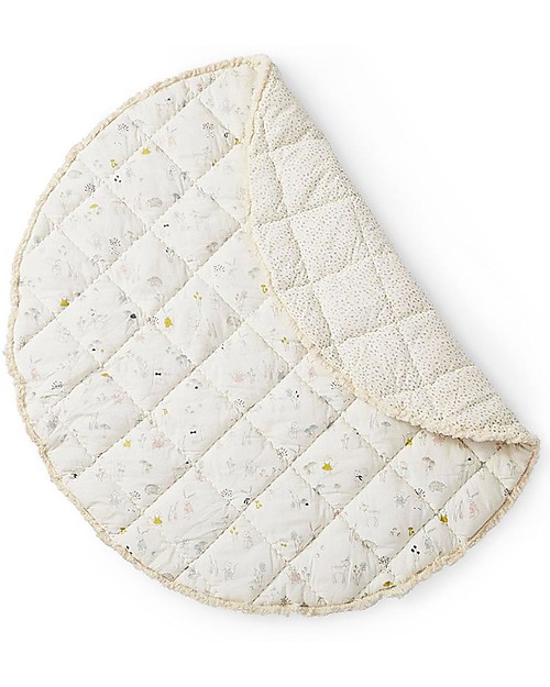 Pehr Tappetino Gioco - Foresta Magica - 100% Cotone Trapuntato - Diametro 100cm Tappeti Gioco Imbottiti