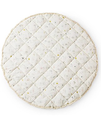Pehr Tappetino Gioco - Foresta Magica - 100% Cotone Trapuntato - Diametro 100cm Tappeti Gioco Imbottiti