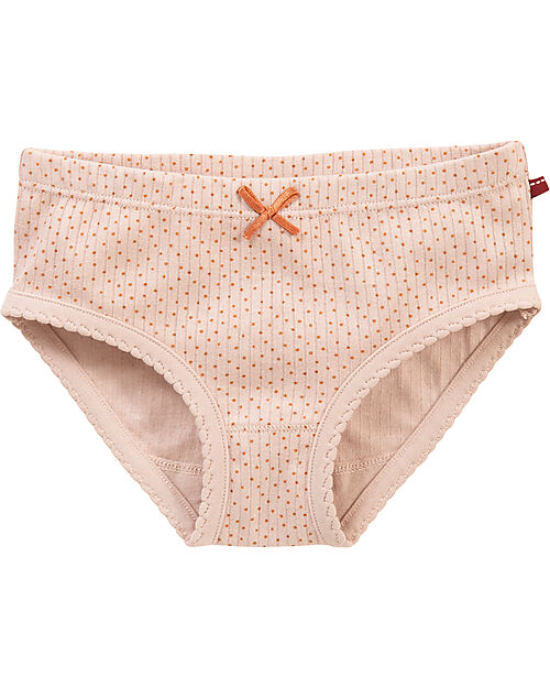 People Wear Organic 2 Slip Bimba - Rosa Chiaro Punti - Cotone Bio GOTS Slip