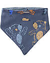 People Wear Organic Bavaglino Orsetti - Blu - Cotone GOTS Bavagli a Bandana