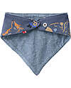 People Wear Organic Bavaglino Orsetti - Blu - Cotone GOTS Bavagli a Bandana