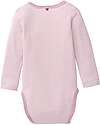 People Wear Organic Body Manica Lunga - Lilla a Righe - Lana Biologica e Seta - Certificazione GOTS Body Manica Lunga