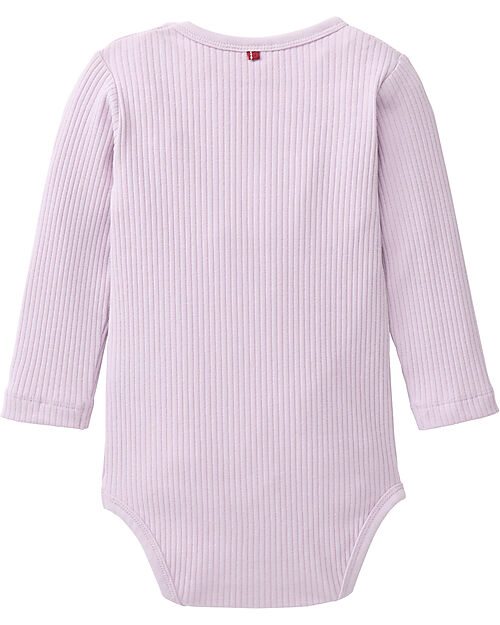 People Wear Organic Body Manica Lunga - Rosa Chiaro - Cotone Bio  - Certificazione GOTS Body Manica Lunga