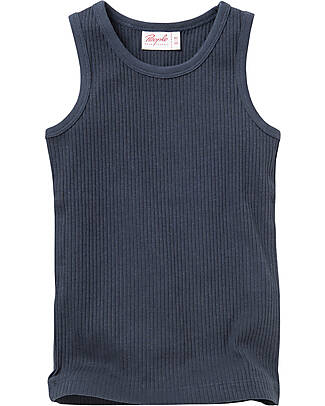 People Wear Organic Canottiera Senza Maniche - Blu Notte - Cotone Bio GOTS Canottiere