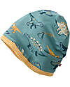 People Wear Organic Cappellino Reversibile - Dinosauro- 100% Cotone Biologico - GOTS Cappelli Invernali