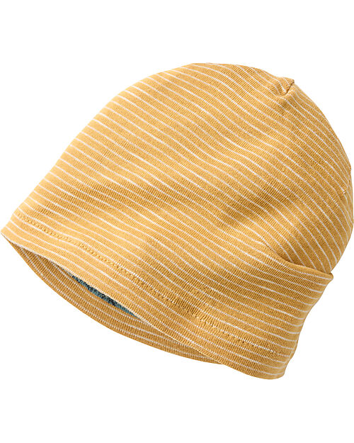 People Wear Organic Cappellino Reversibile - Dinosauro- 100% Cotone Biologico - GOTS Cappelli Invernali