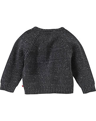 People Wear Organic Cardigan - Antracite Melange - Maglia di Cotone Bio GOTS Cardigan