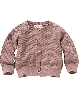 People Wear Organic Cardigan - Quarzo Rosa - Cotone Bio GOTS - Maglia Testurizzata Cardigan