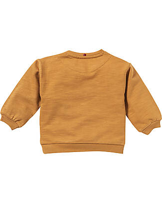 People Wear Organic Felpa Manica Lunga - Caramello Monster Party - Cotone Bio GOTS Felpe