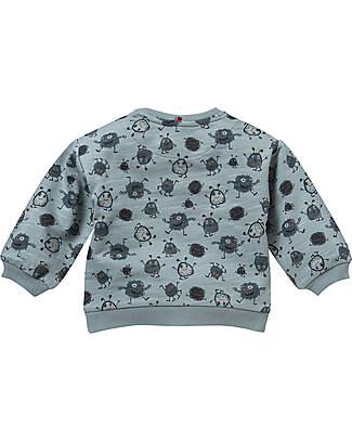 People Wear Organic Felpa Manica Lunga - Eucalipto Monster - Cotone Bio GOTS Felpe