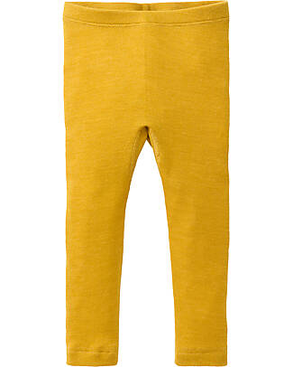 People Wear Organic Leggings - Ocra - Lana Biologica e Seta - Certificazione GOTS Leggings