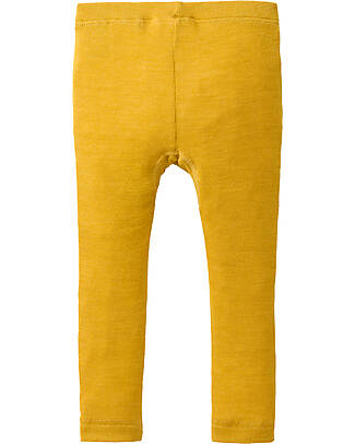 People Wear Organic Leggings - Ocra - Lana Biologica e Seta - Certificazione GOTS Leggings