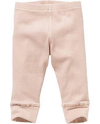 People Wear Organic Leggings - Rosa - Maglia a Costine di Cotone Bio GOTS Leggings
