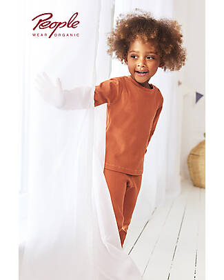 People Wear Organic Leggings - Terra di Siena - Maglia a Costine di Cotone Bio GOTS Leggings