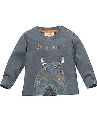 People Wear Organic Maglia Manica Lunga - Ocean Monster - Cotone Bio GOTS Maglie Manica Lunga