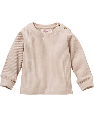 People Wear Organic Maglia Manica Lunga - Rosa - Maglia a Costine di Cotone Bio GOTS Maglie Manica Lunga
